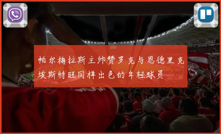 帕尔梅拉斯主帅赞罗克与恩德里克埃斯特旺同样出色的年轻球员